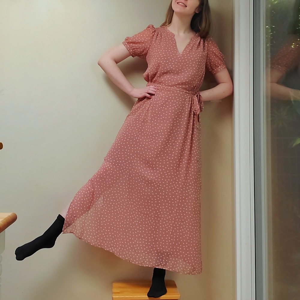 Dusty Pink Picnic Dress